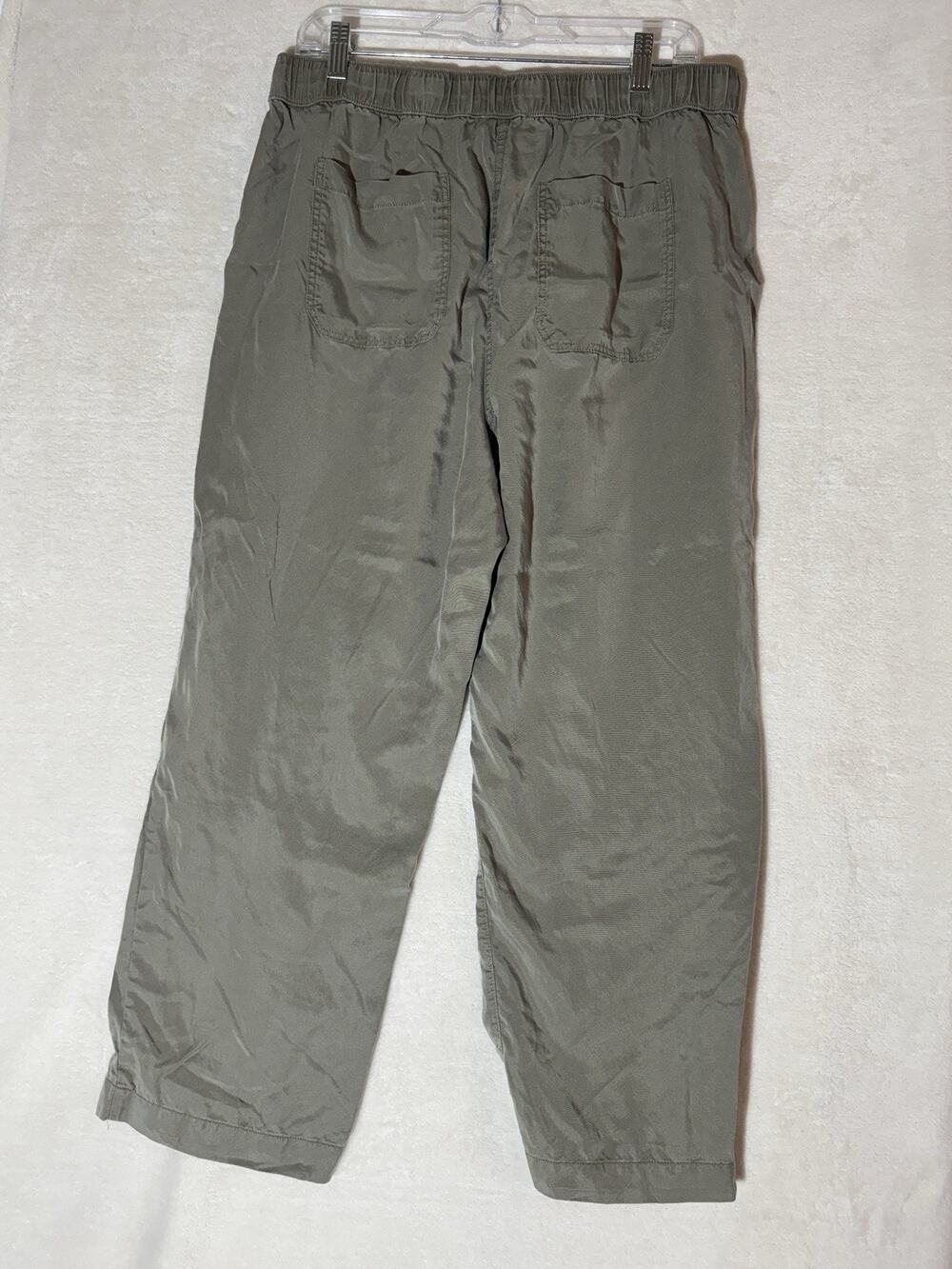 Women's Pants for The Republic Wide Leg Army Green Size XL Draw String Elastic